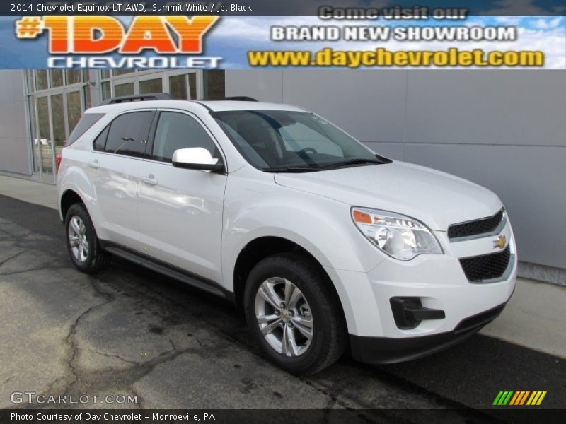 Summit White / Jet Black 2014 Chevrolet Equinox LT AWD