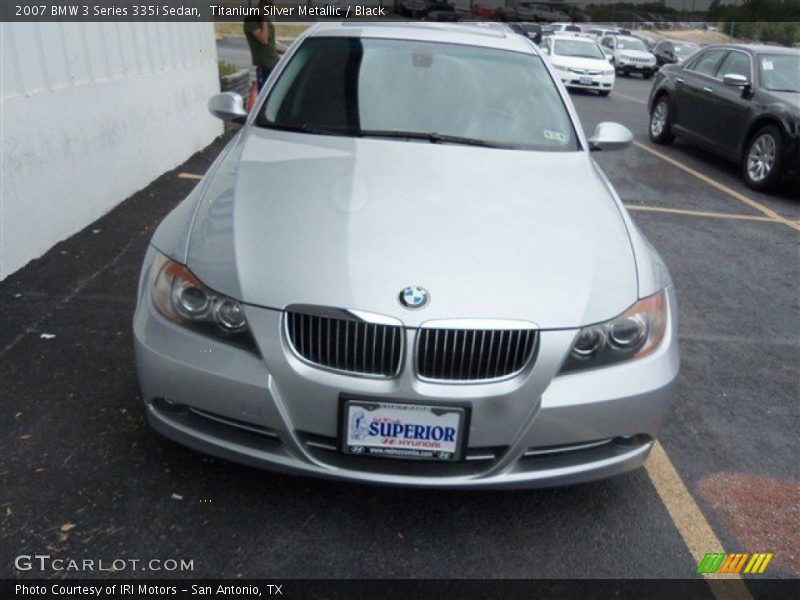 Titanium Silver Metallic / Black 2007 BMW 3 Series 335i Sedan