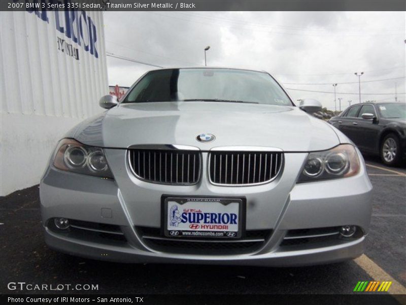 Titanium Silver Metallic / Black 2007 BMW 3 Series 335i Sedan