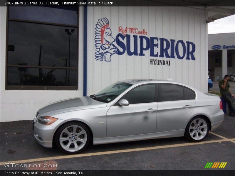 Titanium Silver Metallic / Black 2007 BMW 3 Series 335i Sedan
