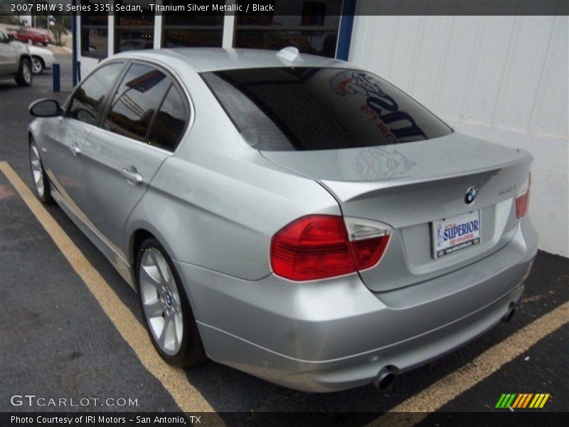 Titanium Silver Metallic / Black 2007 BMW 3 Series 335i Sedan
