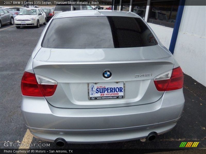 Titanium Silver Metallic / Black 2007 BMW 3 Series 335i Sedan