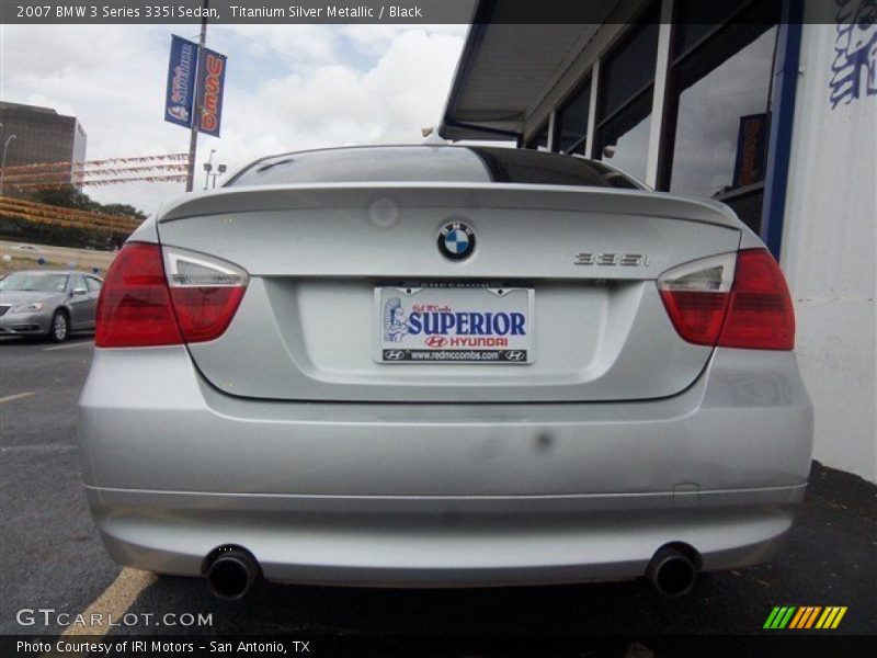 Titanium Silver Metallic / Black 2007 BMW 3 Series 335i Sedan