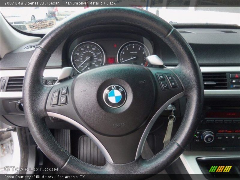 Titanium Silver Metallic / Black 2007 BMW 3 Series 335i Sedan