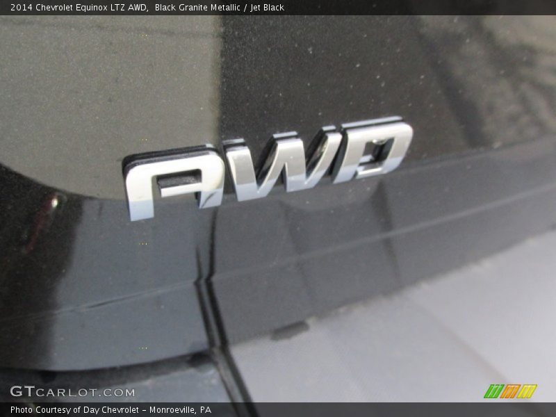 Black Granite Metallic / Jet Black 2014 Chevrolet Equinox LTZ AWD