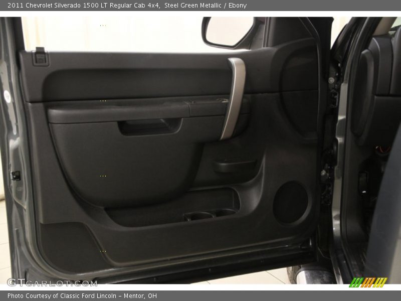 Steel Green Metallic / Ebony 2011 Chevrolet Silverado 1500 LT Regular Cab 4x4