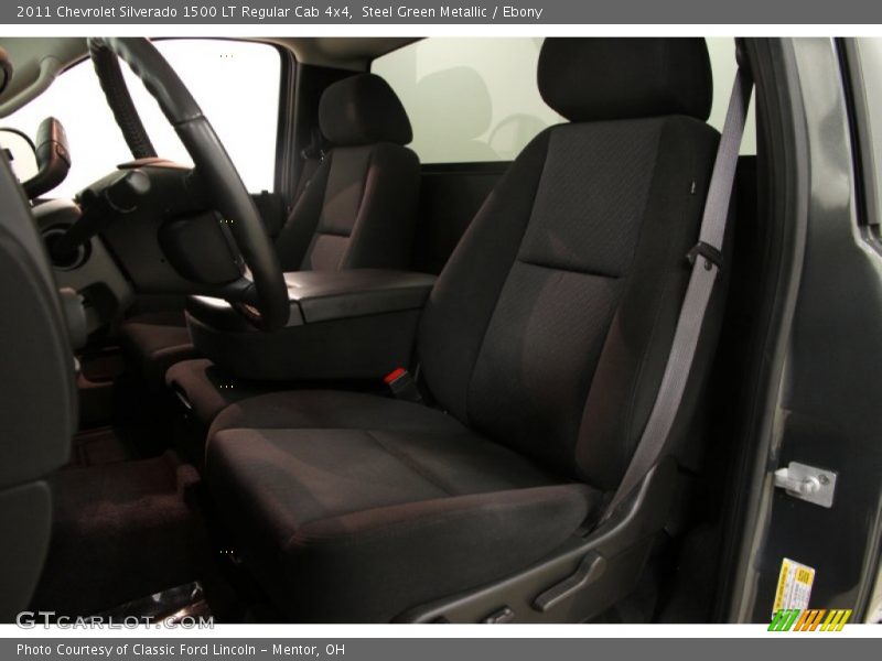 Steel Green Metallic / Ebony 2011 Chevrolet Silverado 1500 LT Regular Cab 4x4
