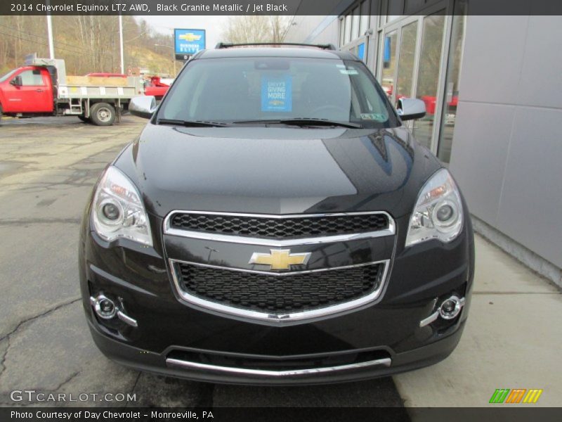 Black Granite Metallic / Jet Black 2014 Chevrolet Equinox LTZ AWD