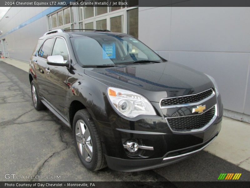 Black Granite Metallic / Jet Black 2014 Chevrolet Equinox LTZ AWD