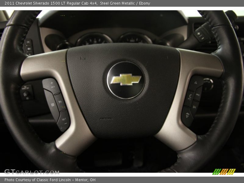 Steel Green Metallic / Ebony 2011 Chevrolet Silverado 1500 LT Regular Cab 4x4
