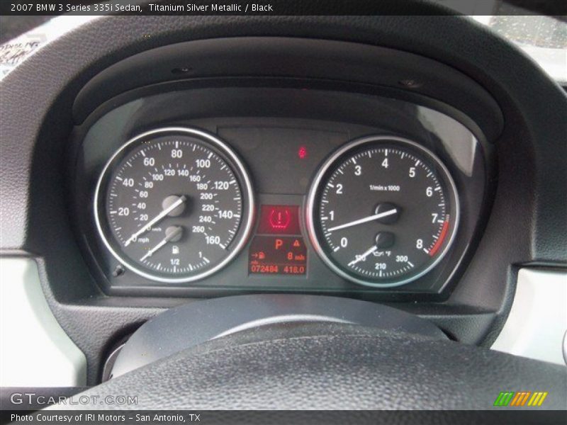 Titanium Silver Metallic / Black 2007 BMW 3 Series 335i Sedan