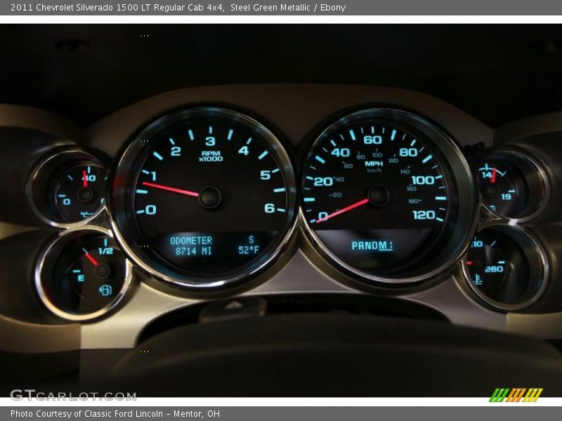 Steel Green Metallic / Ebony 2011 Chevrolet Silverado 1500 LT Regular Cab 4x4
