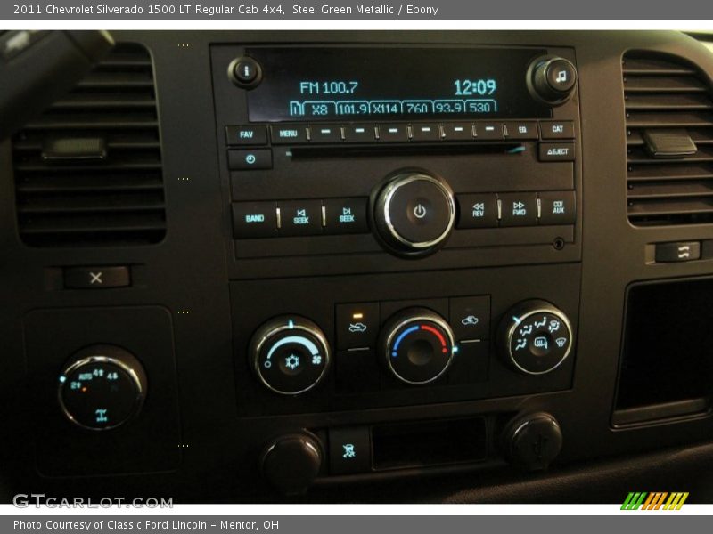 Steel Green Metallic / Ebony 2011 Chevrolet Silverado 1500 LT Regular Cab 4x4