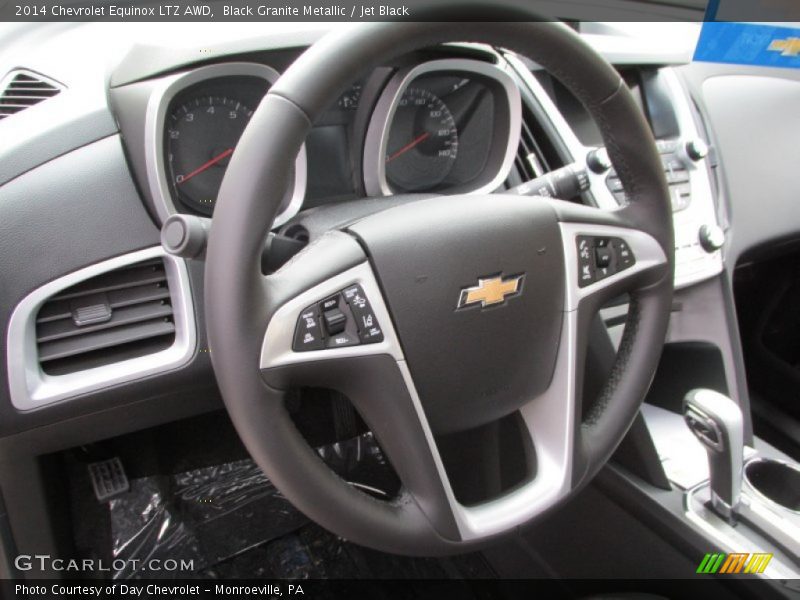 Black Granite Metallic / Jet Black 2014 Chevrolet Equinox LTZ AWD