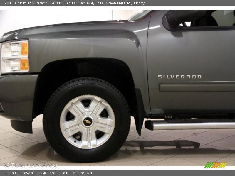 Steel Green Metallic / Ebony 2011 Chevrolet Silverado 1500 LT Regular Cab 4x4