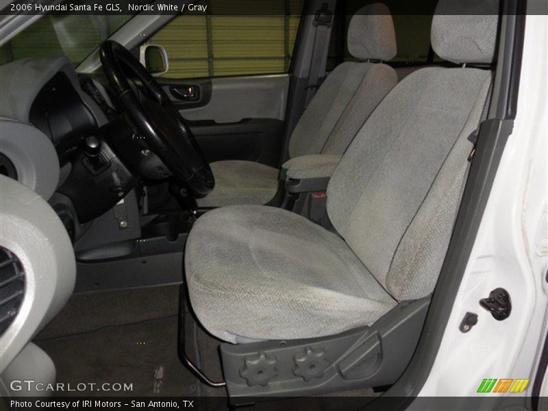 Nordic White / Gray 2006 Hyundai Santa Fe GLS