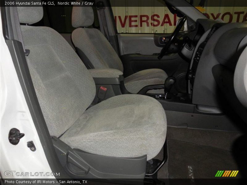 Nordic White / Gray 2006 Hyundai Santa Fe GLS