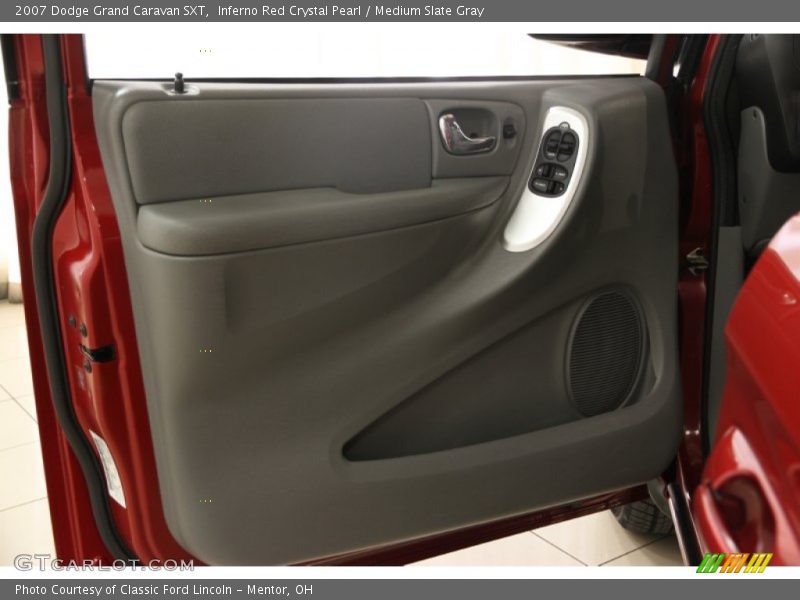 Inferno Red Crystal Pearl / Medium Slate Gray 2007 Dodge Grand Caravan SXT