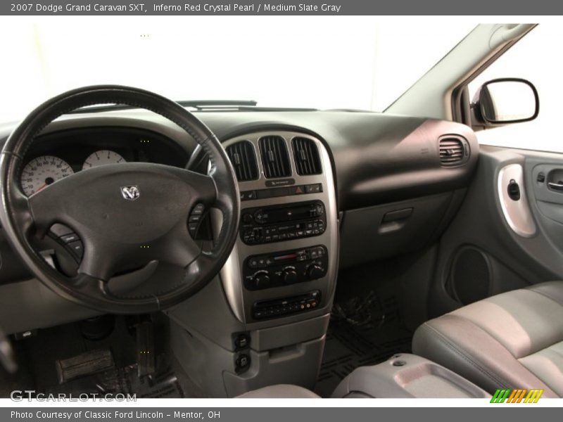 Inferno Red Crystal Pearl / Medium Slate Gray 2007 Dodge Grand Caravan SXT