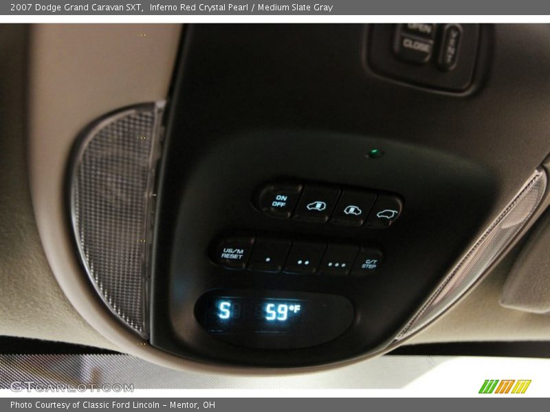 Inferno Red Crystal Pearl / Medium Slate Gray 2007 Dodge Grand Caravan SXT
