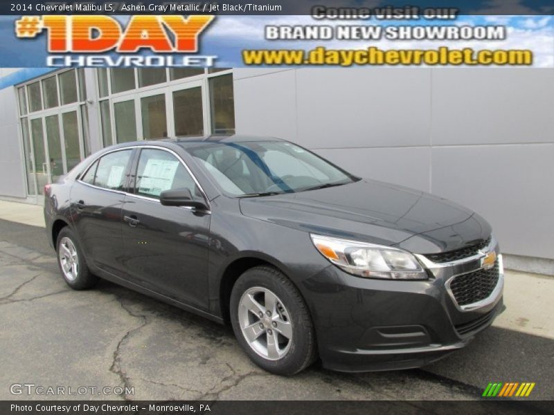 Ashen Gray Metallic / Jet Black/Titanium 2014 Chevrolet Malibu LS