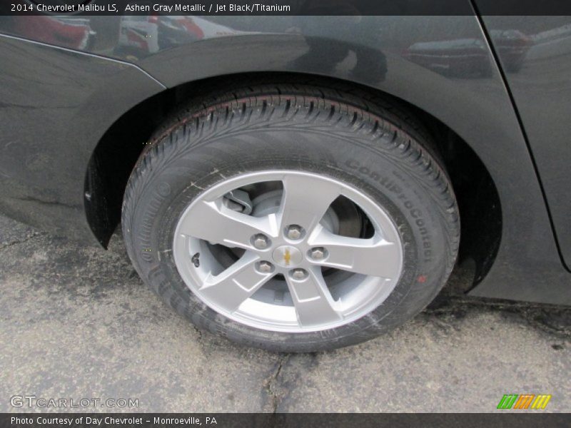 Ashen Gray Metallic / Jet Black/Titanium 2014 Chevrolet Malibu LS
