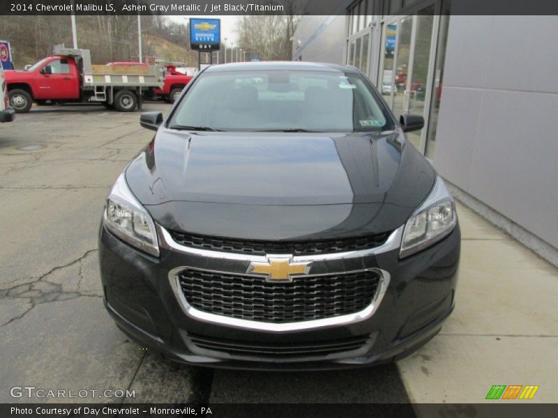 Ashen Gray Metallic / Jet Black/Titanium 2014 Chevrolet Malibu LS