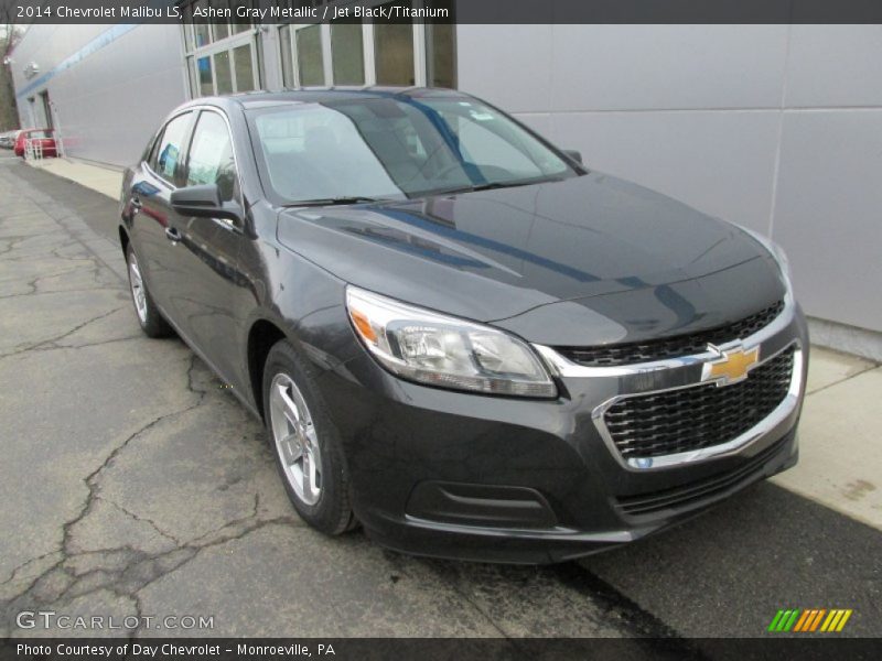 Ashen Gray Metallic / Jet Black/Titanium 2014 Chevrolet Malibu LS