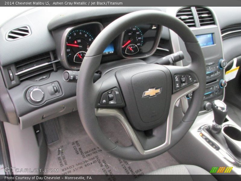 Ashen Gray Metallic / Jet Black/Titanium 2014 Chevrolet Malibu LS