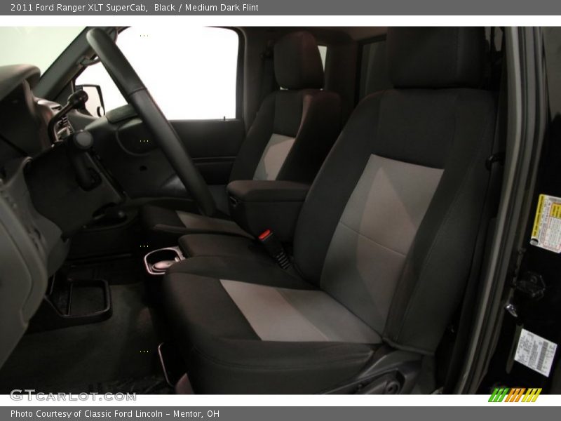 Black / Medium Dark Flint 2011 Ford Ranger XLT SuperCab