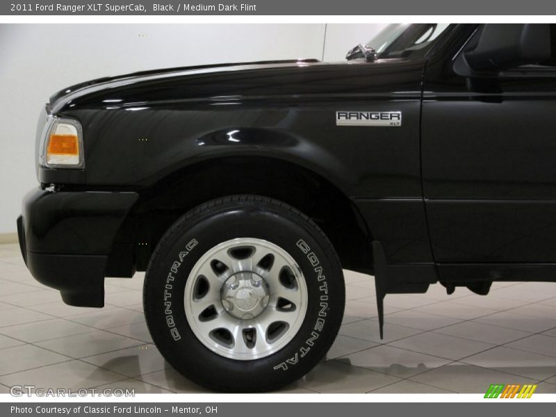 Black / Medium Dark Flint 2011 Ford Ranger XLT SuperCab