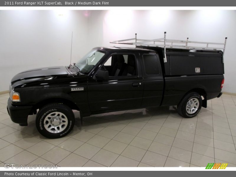 Black / Medium Dark Flint 2011 Ford Ranger XLT SuperCab