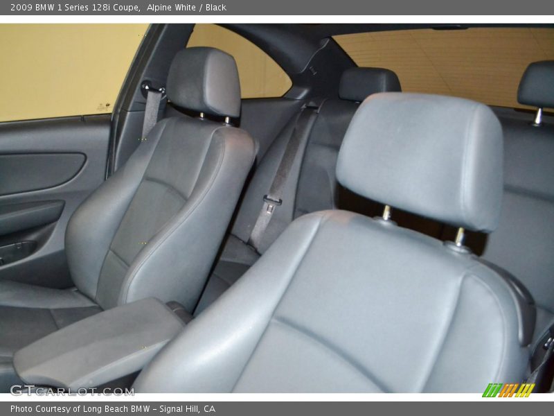 Alpine White / Black 2009 BMW 1 Series 128i Coupe