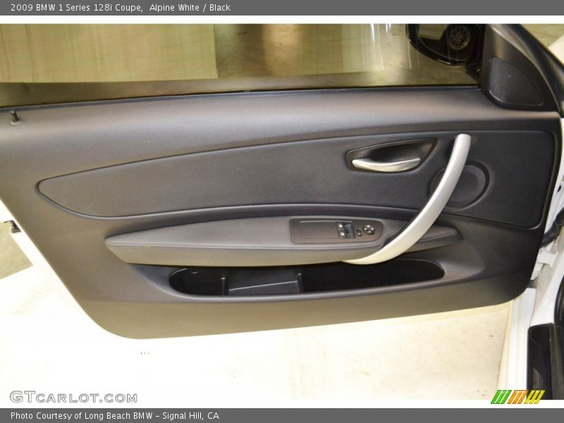 Alpine White / Black 2009 BMW 1 Series 128i Coupe