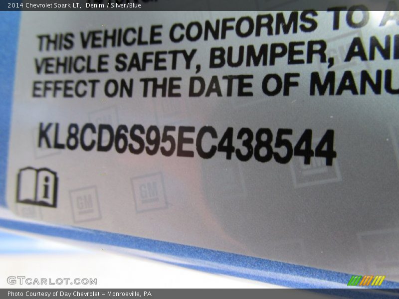 Denim / Silver/Blue 2014 Chevrolet Spark LT