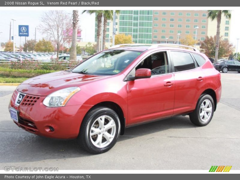 Venom Red Pearl / Black/Red 2008 Nissan Rogue SL