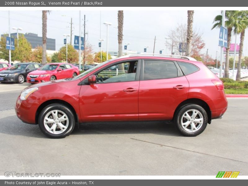 Venom Red Pearl / Black/Red 2008 Nissan Rogue SL