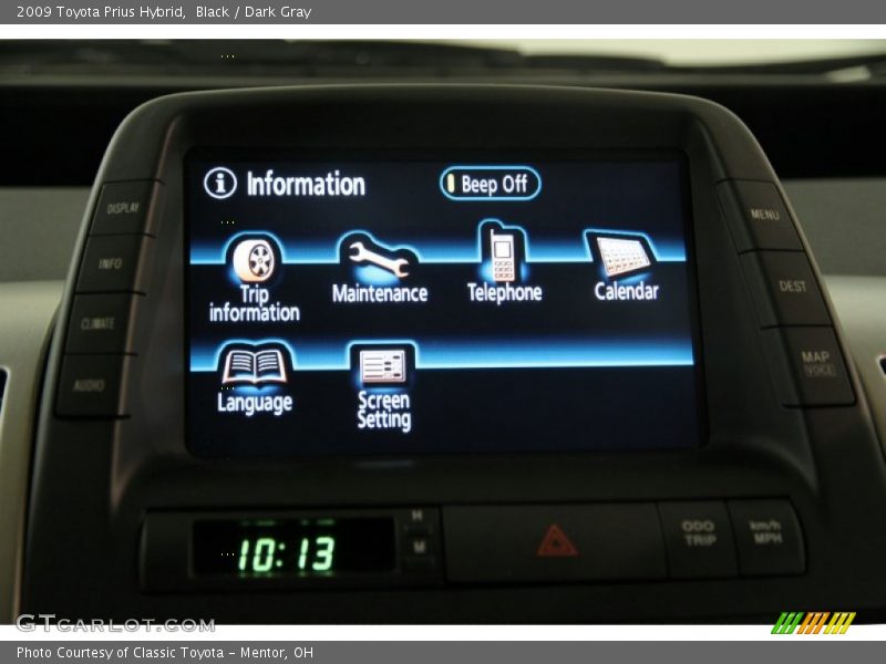Black / Dark Gray 2009 Toyota Prius Hybrid