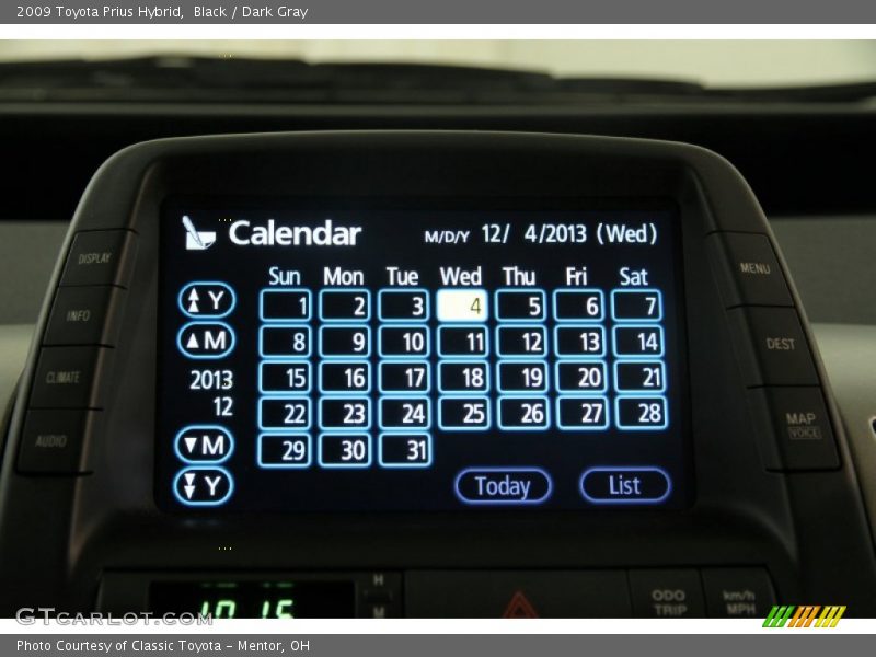 Black / Dark Gray 2009 Toyota Prius Hybrid