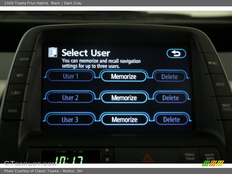 Black / Dark Gray 2009 Toyota Prius Hybrid