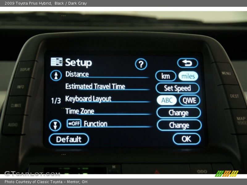 Black / Dark Gray 2009 Toyota Prius Hybrid