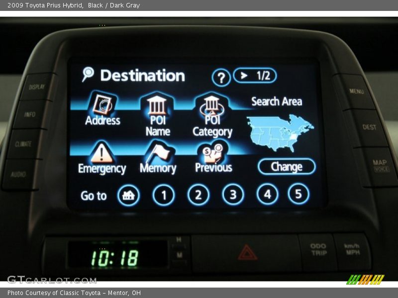 Black / Dark Gray 2009 Toyota Prius Hybrid