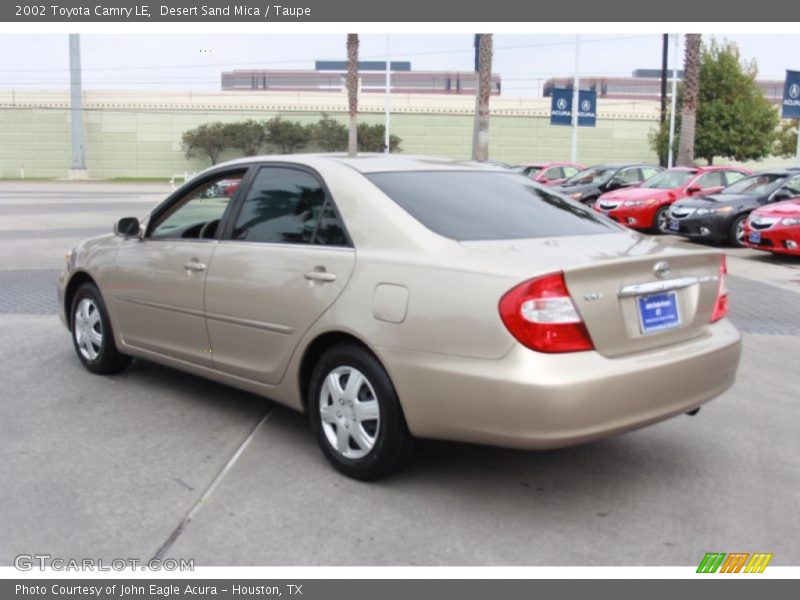 Desert Sand Mica / Taupe 2002 Toyota Camry LE