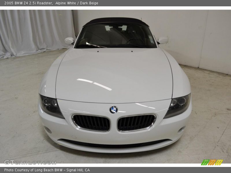 Alpine White / Dark Beige 2005 BMW Z4 2.5i Roadster