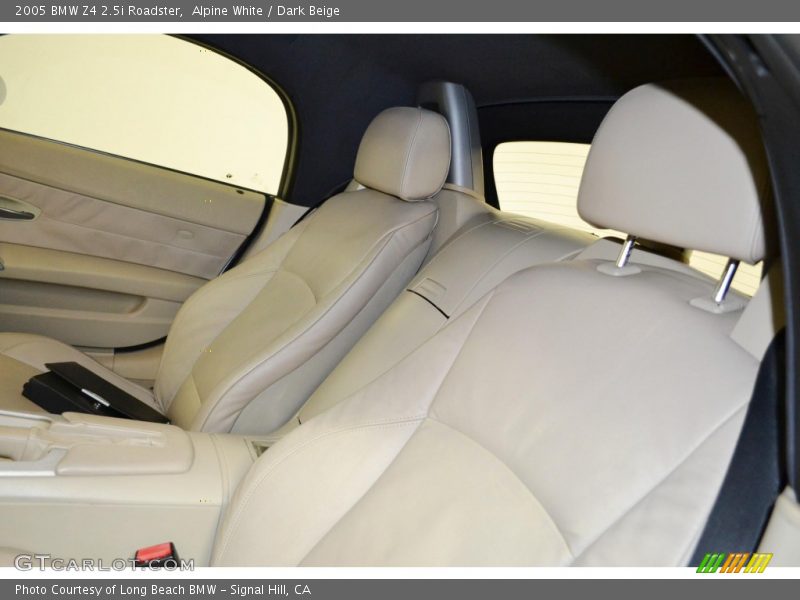 Alpine White / Dark Beige 2005 BMW Z4 2.5i Roadster