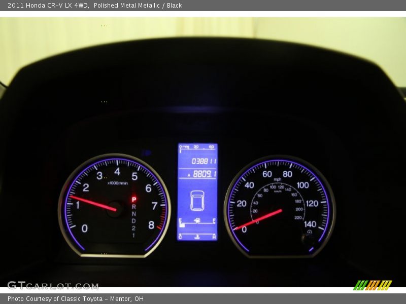 Polished Metal Metallic / Black 2011 Honda CR-V LX 4WD