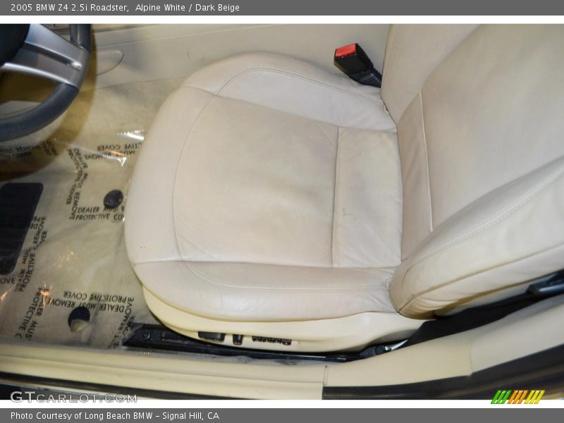Alpine White / Dark Beige 2005 BMW Z4 2.5i Roadster
