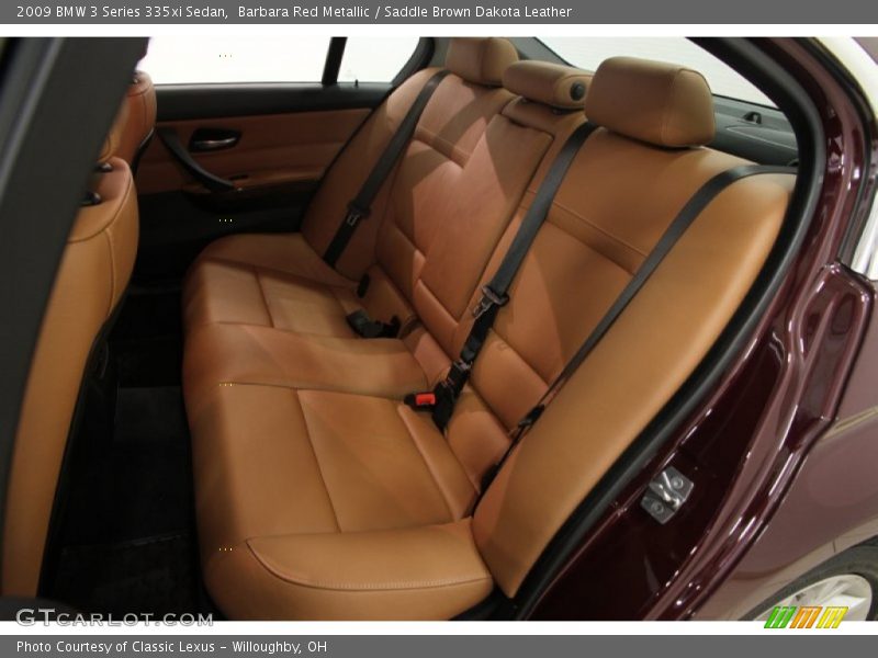 Rear Seat of 2009 3 Series 335xi Sedan