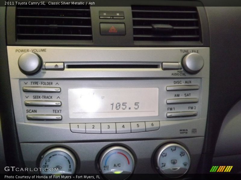 Classic Silver Metallic / Ash 2011 Toyota Camry SE