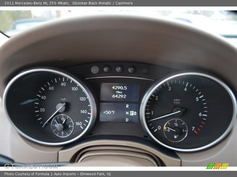 Obsidian Black Metallic / Cashmere 2011 Mercedes-Benz ML 350 4Matic